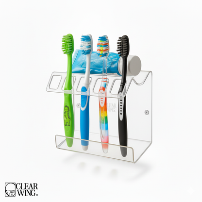 Acrylic plexi Toothbrush Holder wall