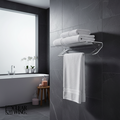 Acrylic plexi Wall Towel holder