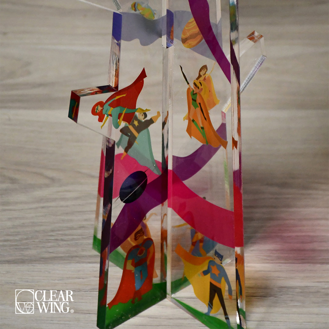 Acrylic plexi tree clothes hanger stand 2