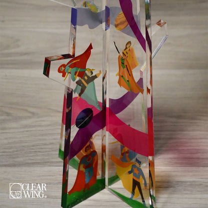 Acrylic plexi tree clothes hanger stand 2