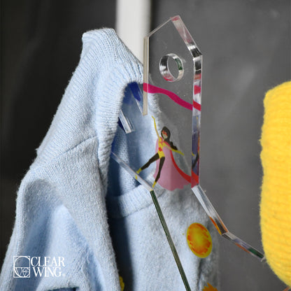 Acrylic plexi tree clothes hanger stand 4