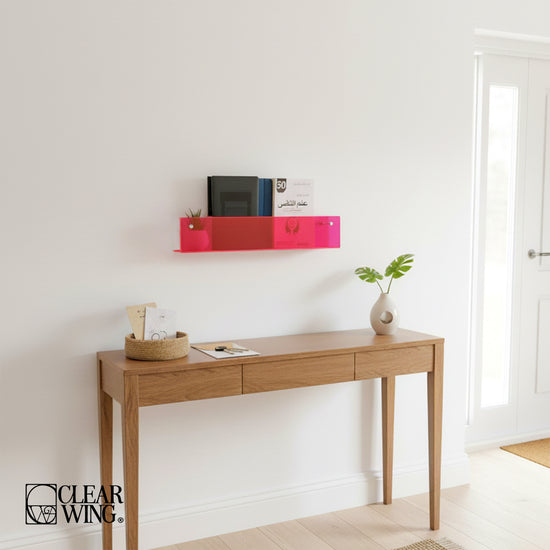 Acrylic plexi wall shelf decoration