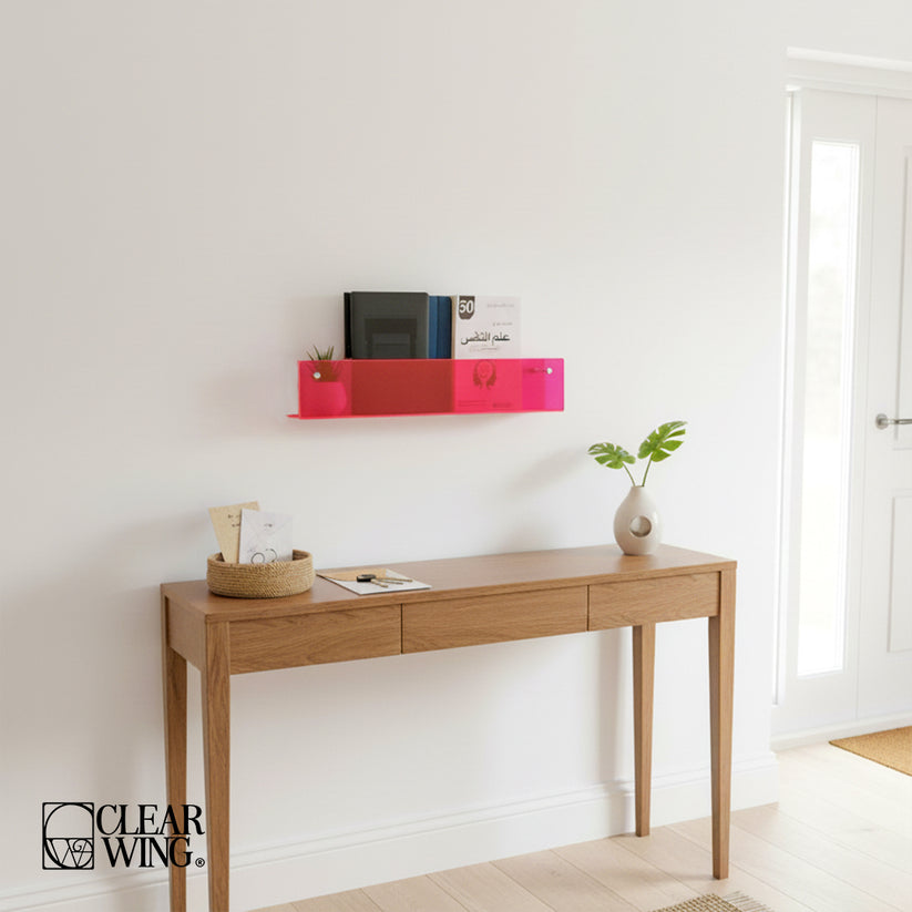Acrylic plexi wall shelf decoration