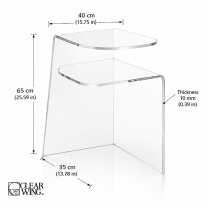 Acrylic Plexi Origami Side Table