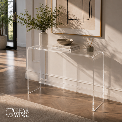 Minimalist Acrylic Plexi Console Table