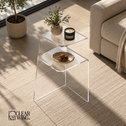Acrylic Plexi Origami Side Table