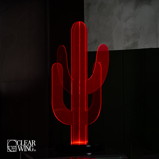 Acrylic Neon Cactus