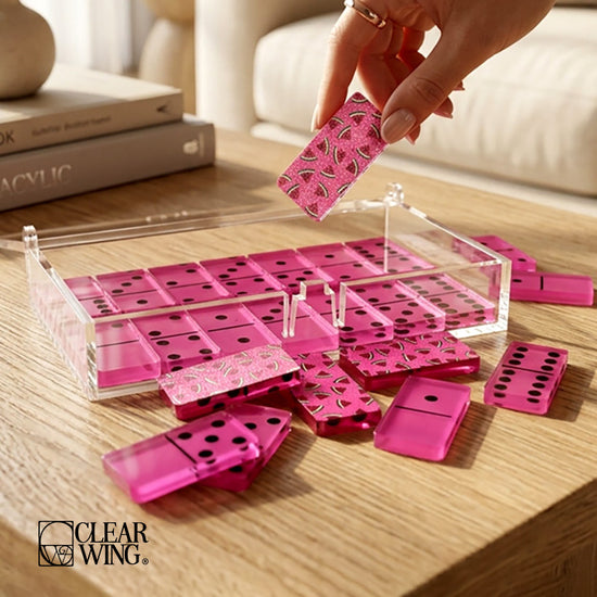 : Acrylic Plexi Dominoes Game