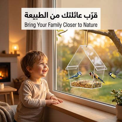 Clear Acrylic Hanging Bird Feeder House