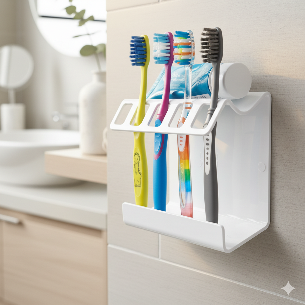 Acrylic plexi Toothbrush Holder wall