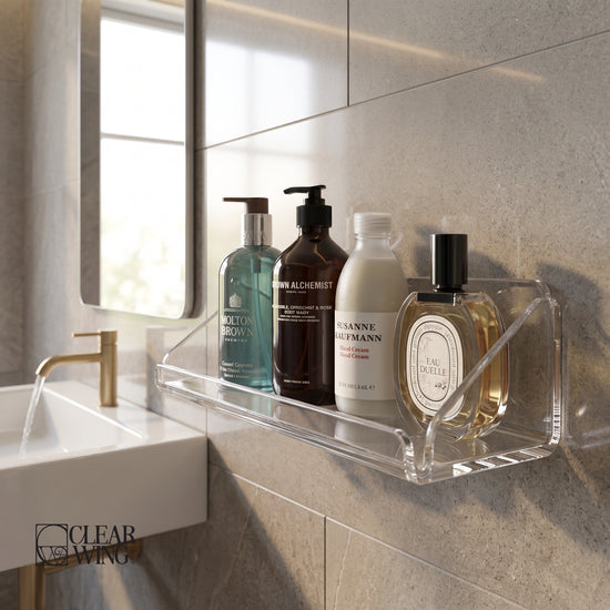 Acrylic Plexi  Shower wall shelf