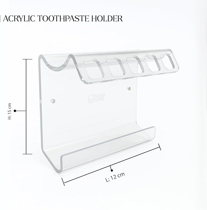 Acrylic Plexi Toothbrush Holder Wall