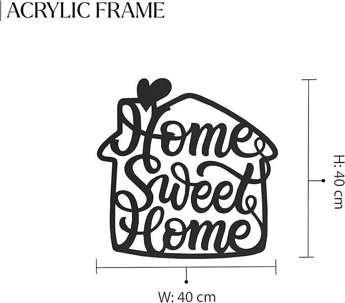 Acrylic Plexi Wall Art (Sweet Home )