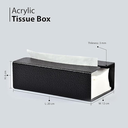 Acrylic Plexi smoked Rectangular Tissue Box