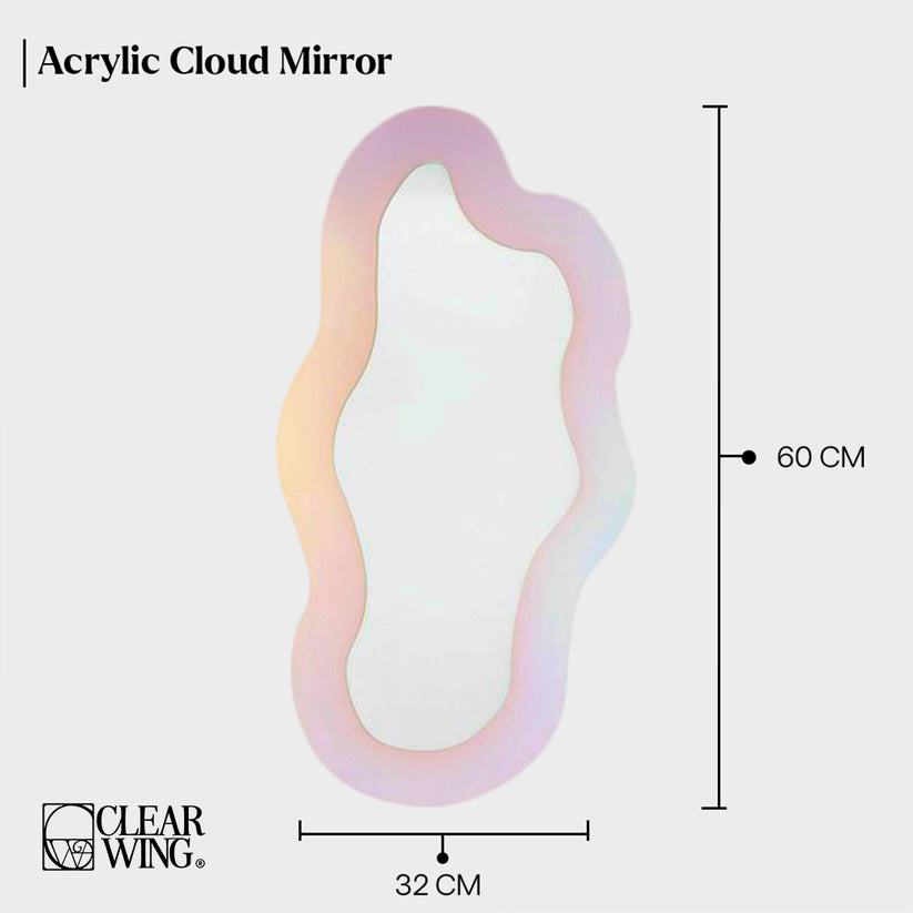 acrylic plexi cloud mirror
