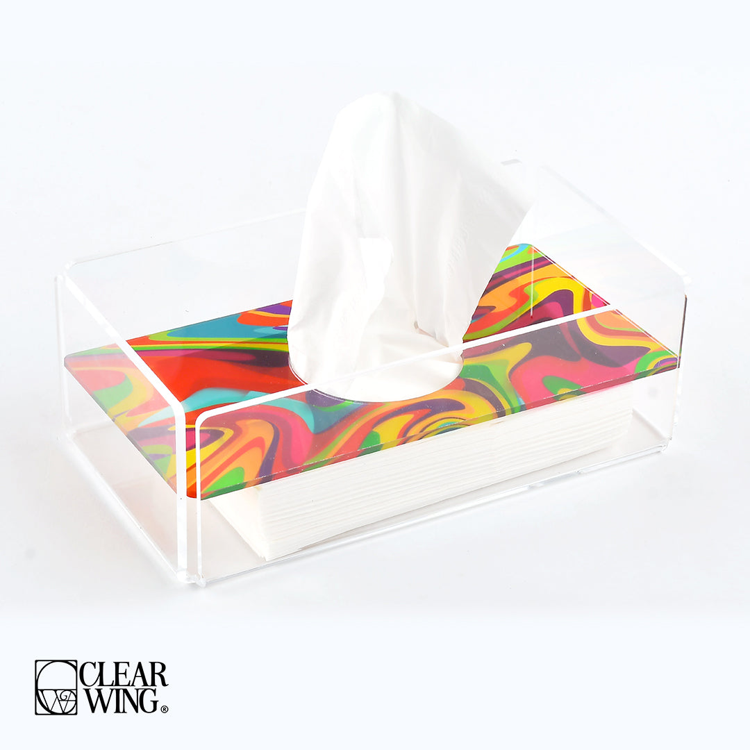 plexi Tissue Box colorful 