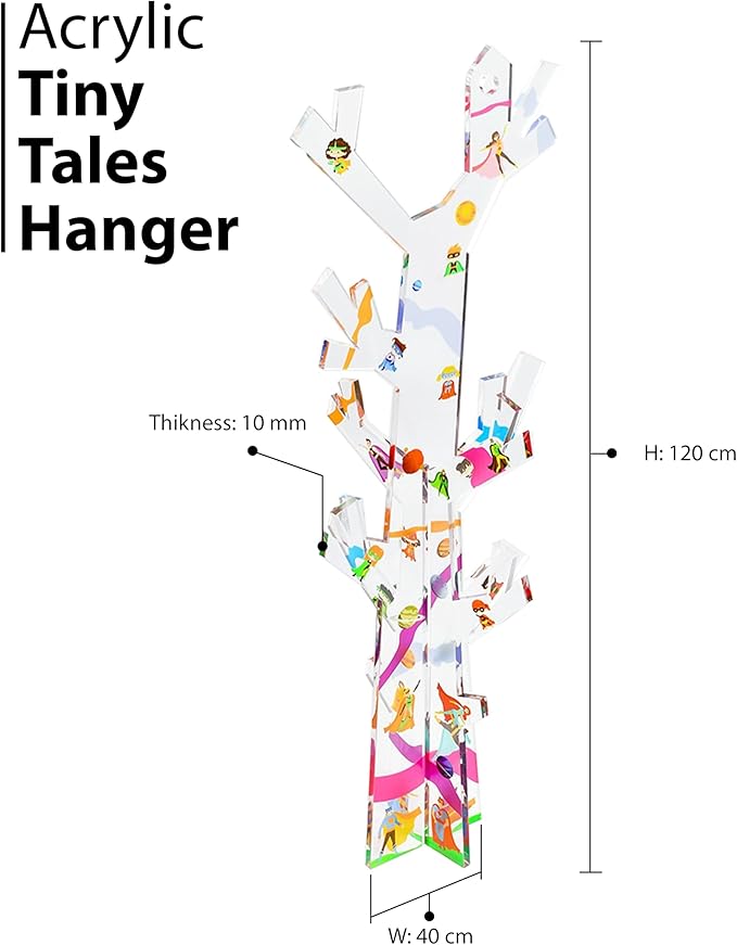 Acrylic plexi tree clothes hanger stand