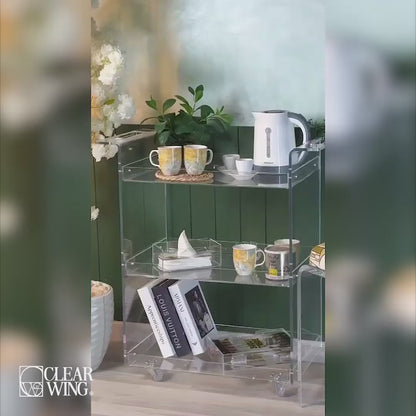 Acrylic Plexi Serving Cart