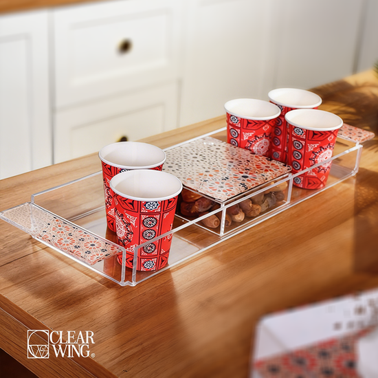Acrylic Plexi Layali Ramadan Nuts Tray