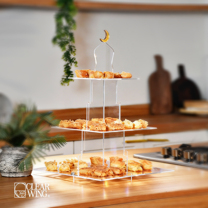 Acrylic Plexi Ramadan Pyramid Organizer