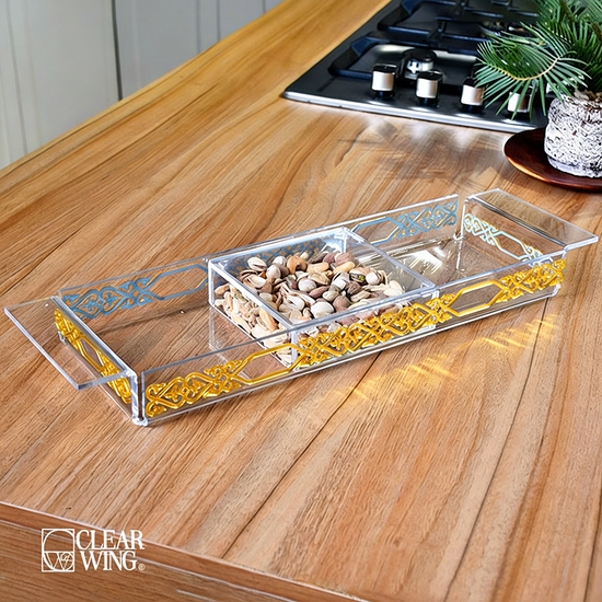 Acrylic Plexi Ramadan Heritage Nuts Tray