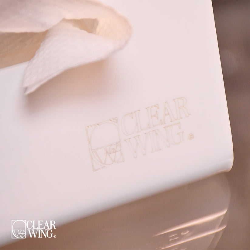 white Acrylic Plexi tissue box